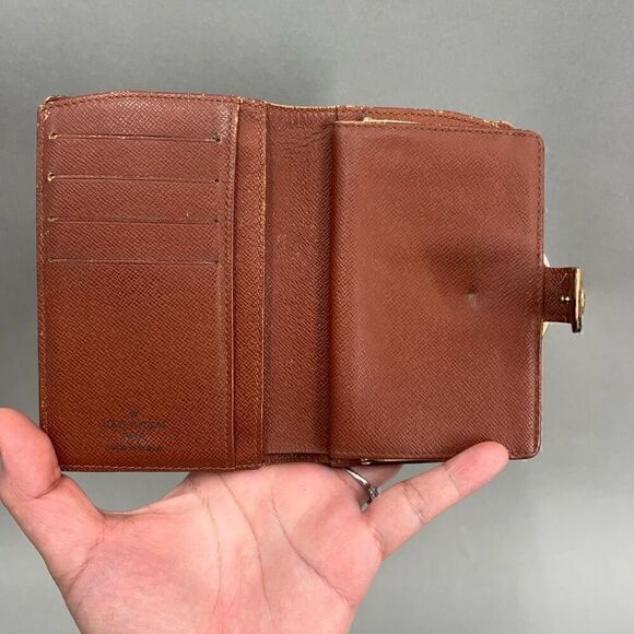 Louis Vuitton Vintage Monogram Bifold Wallet Kisslock Old Money Dark Academia - Picture 5 of 16